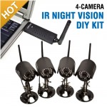4 Camera Wireless Indoor Outdoor Sytem with Night Vision and Internet View