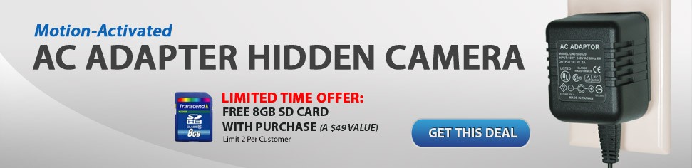 AC Adapter Hidden Camera