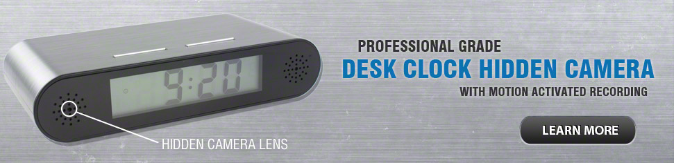 Desk Clock Hidden Spy Camera