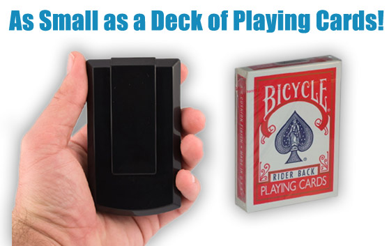 As small as a deck of playing cards