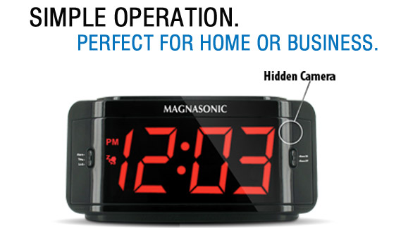Hidden Camera Clock
