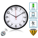 HD Wall Clock Hidden Camera with Motion Activated Recording