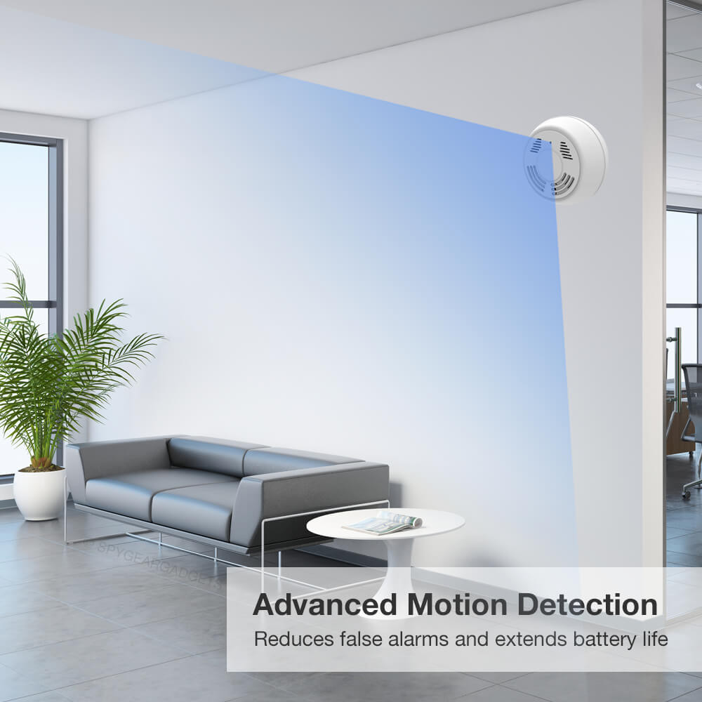 Smoke Detector Camera Mounted on Ceiling