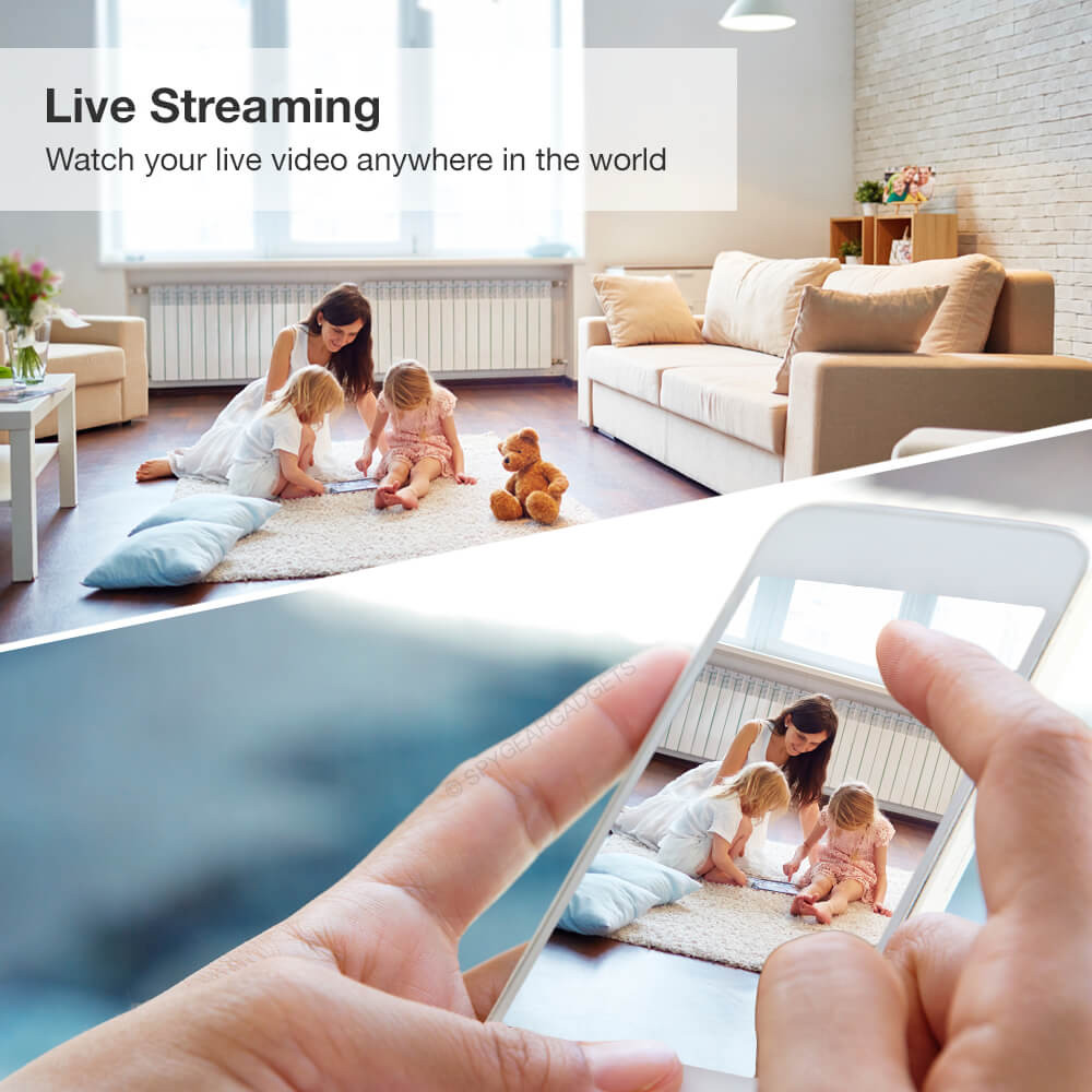 1080P HD WiFi Smoke Detector Camera Live Streaming