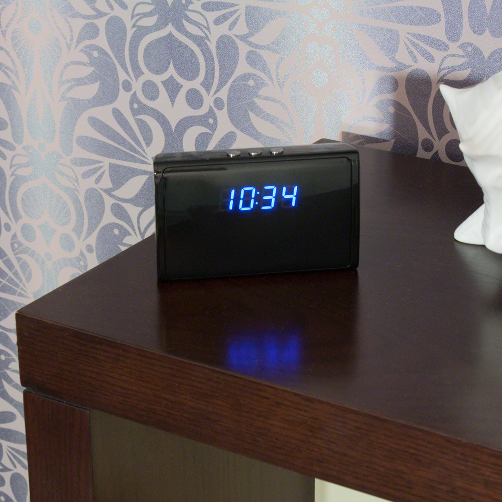 1080P HD Motion Activated Portable Clock Hidden Camera SpygearGadgets